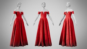 Dress 08 Alabama Crimson With Design