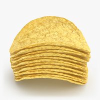 Realistic Pringles Chip Stack