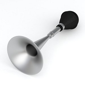 Vintage Vehicle Horn Silver 03