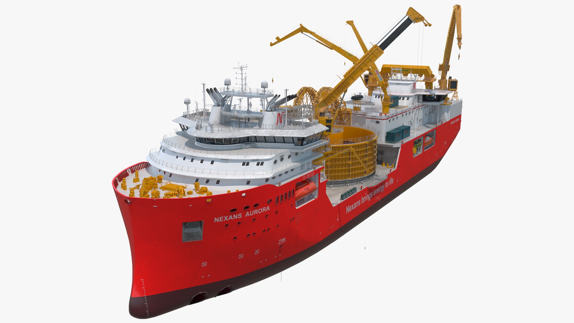 The CLV Vessel Nexan Aurora Used Rigged