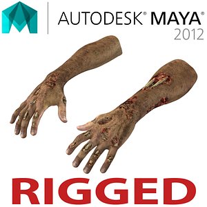 zombie hands rigged ma