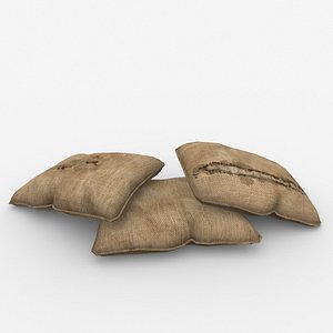 3d sand bags model