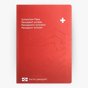 Switzerland Passport 3D model