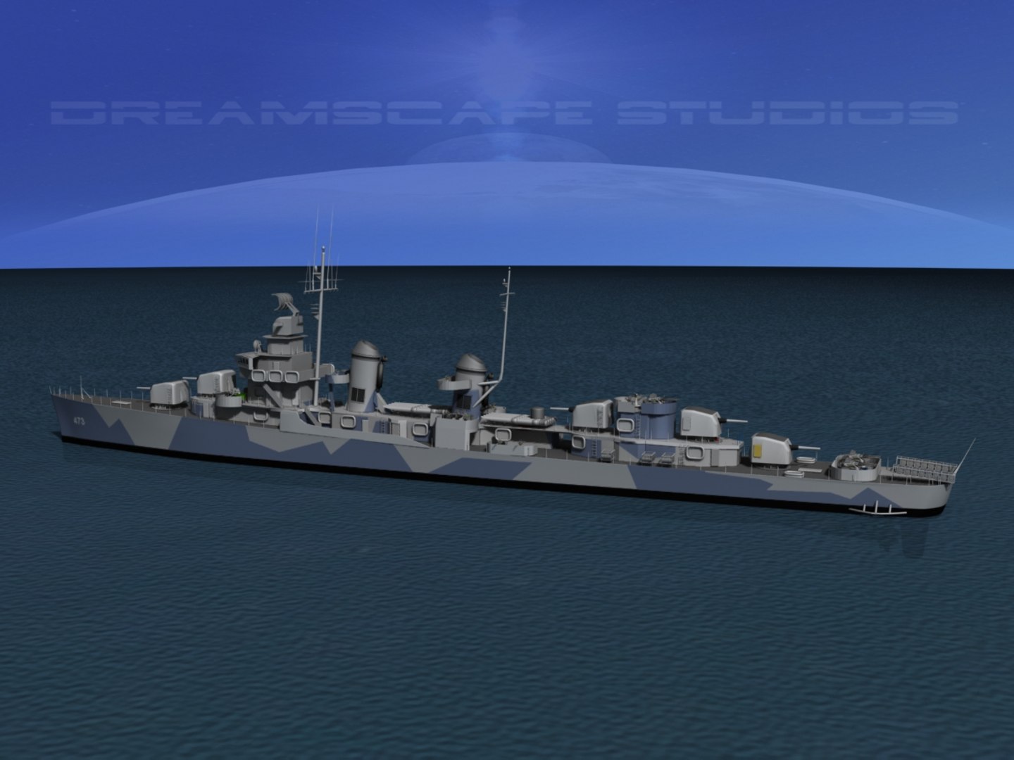 3d fletcher class destroyers