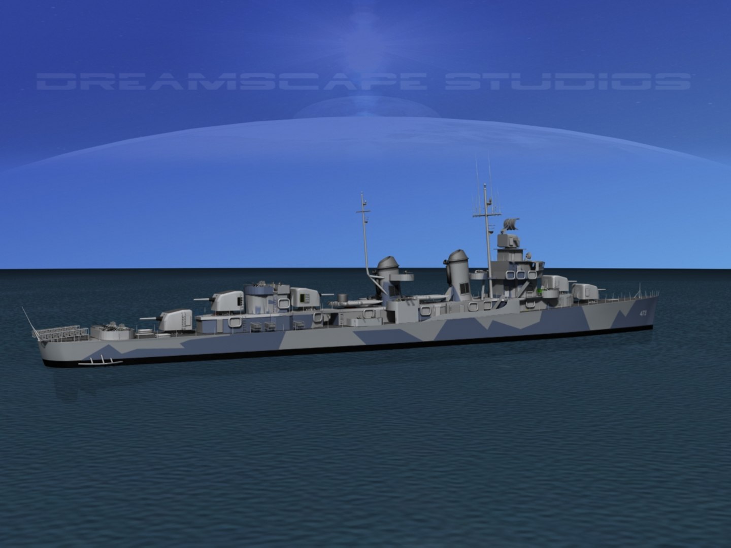 3d fletcher class destroyers