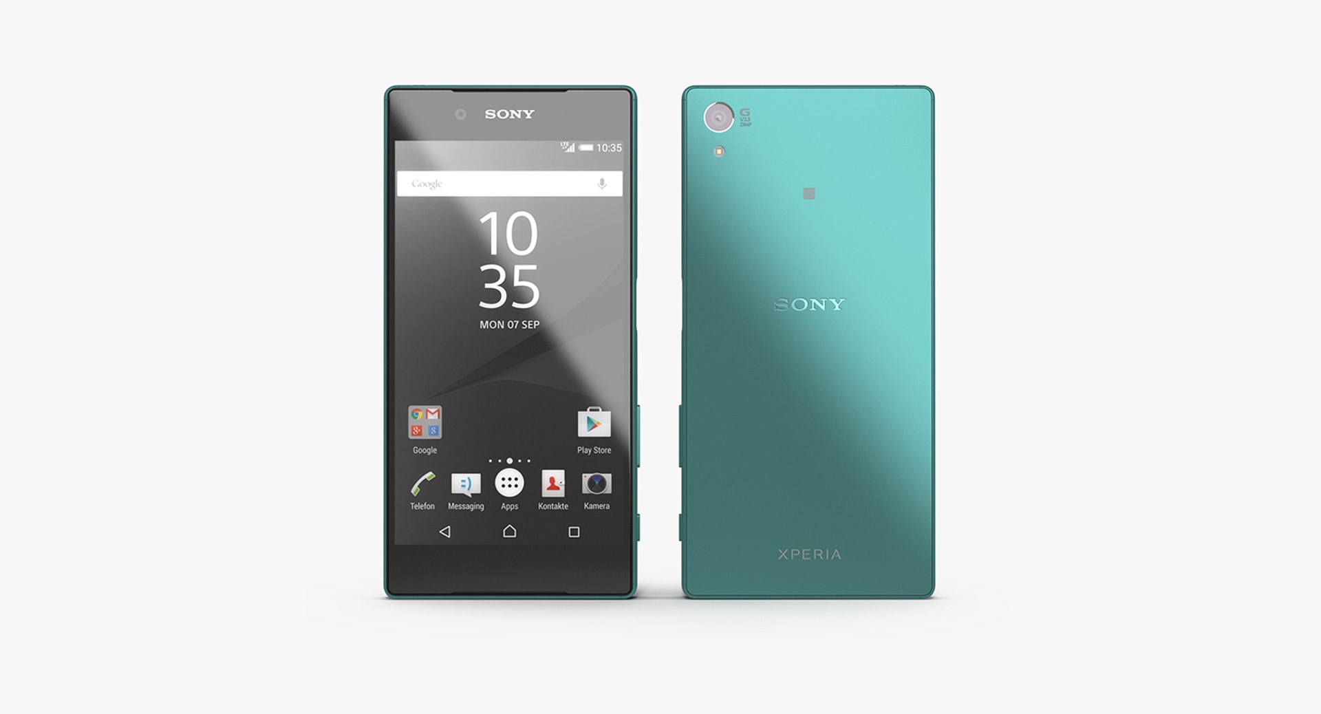 Sony Xperia Z5 Green 3D Model 3D model preview