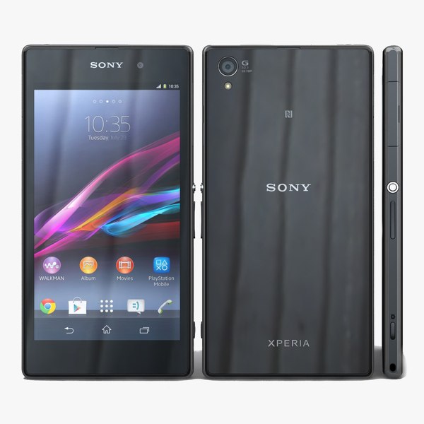 3d sony xperia z1 black model