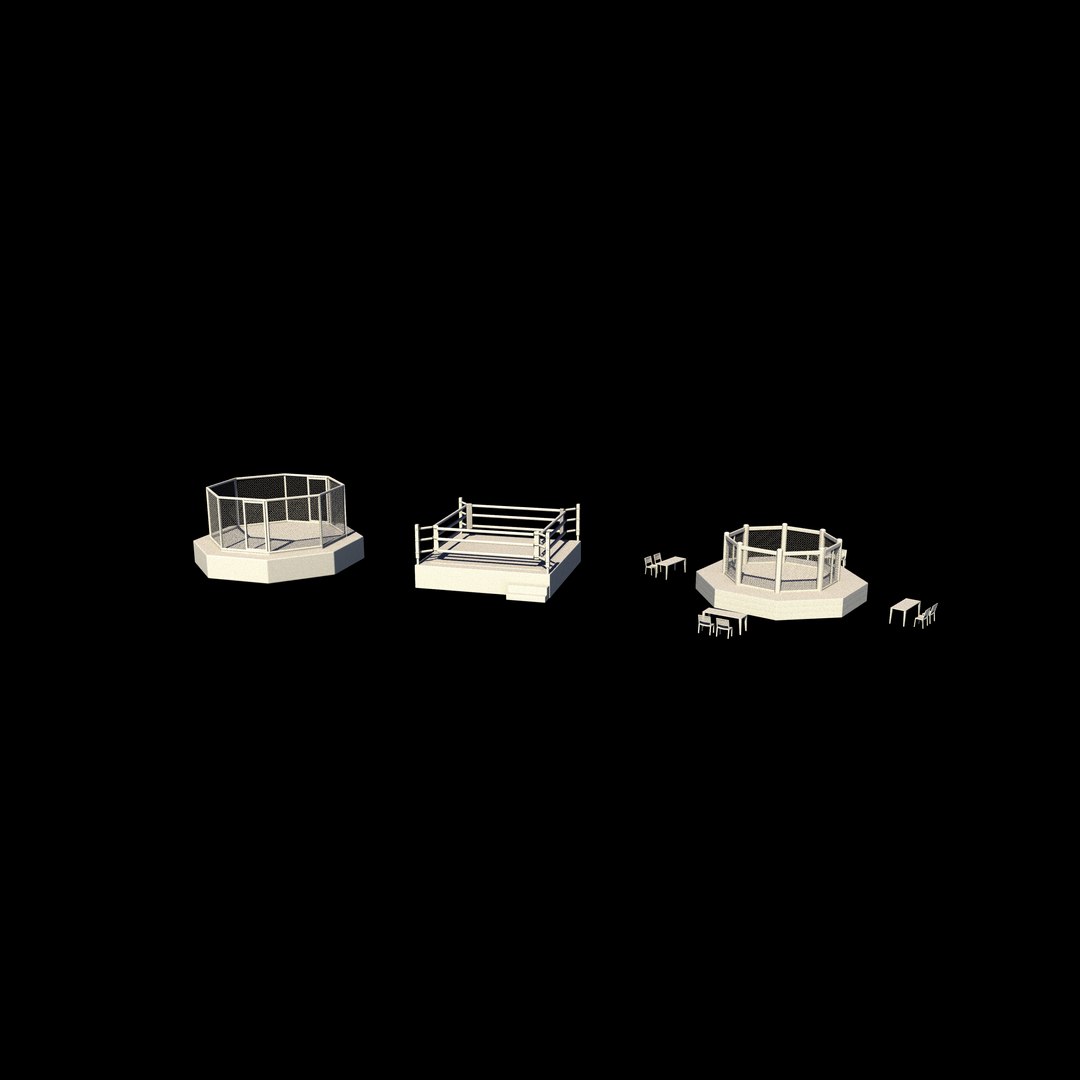 Boxing Ring Set 3D Model 3D Model - TurboSquid 2555685
