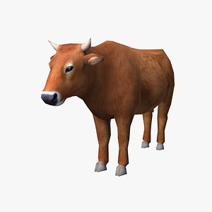 3d cow edge loop model