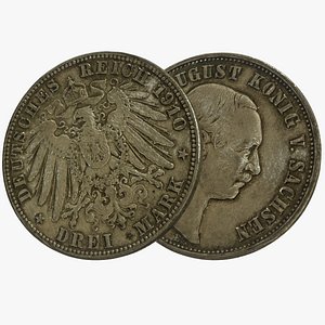 Silvercoin 3 Reichsmark Sachsen