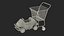 3D model Supermarket Toy Shopping Carts  Collection
