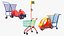 3D model Supermarket Toy Shopping Carts  Collection