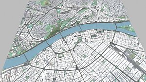Cityscape Budapest Hungary 3D model