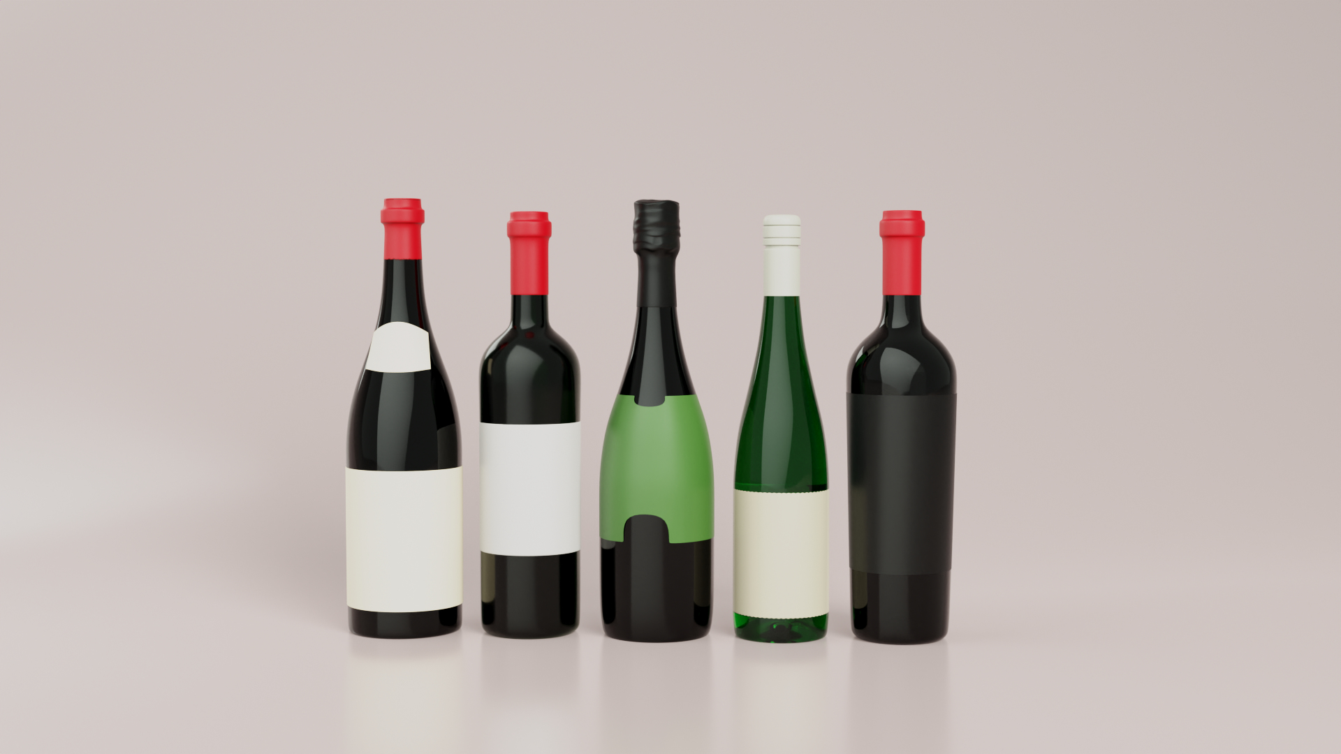 3D Wine Bottle Pack Model - TurboSquid 2069286