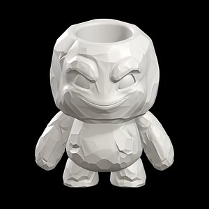 3D Rock Golem Planter model