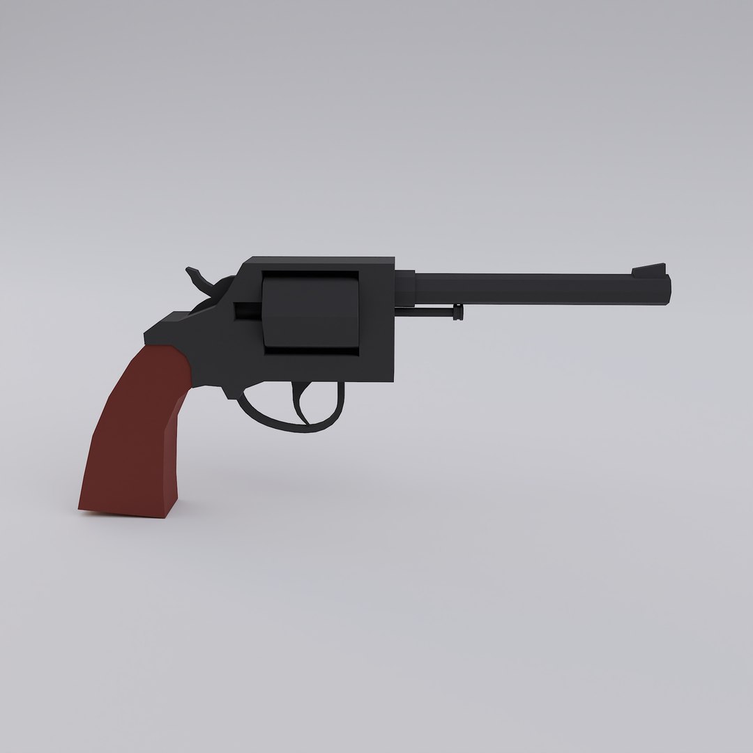 Colt Official Police revolver model - TurboSquid 1992378