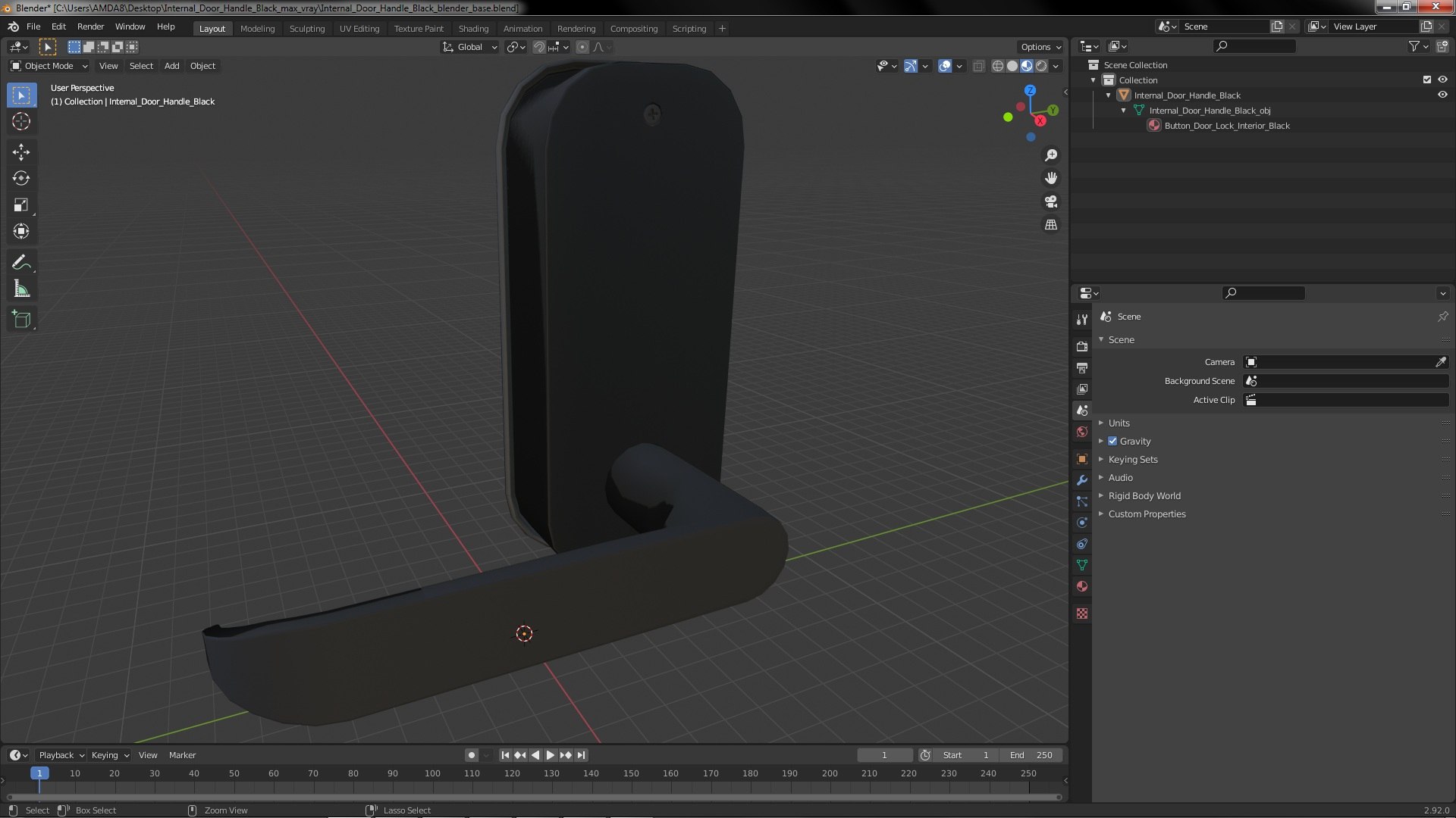 3D Internal Door Handle Black https://p.turbosquid.com/ts-thumb/0L/yREAIk/kX/internaldoorhandleblackvray3dmodel018/jpg/1655303747/1920x1080/fit_q87/6d755983bd16bf2b177c3adccc5282fc0d29962d/internaldoorhandleblackvray3dmodel018.jpg