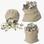 money bags open 3d max