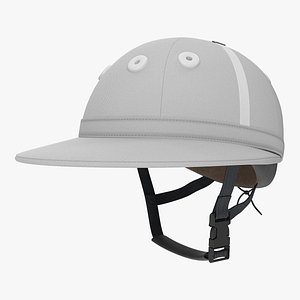 polo helmet white 3D model