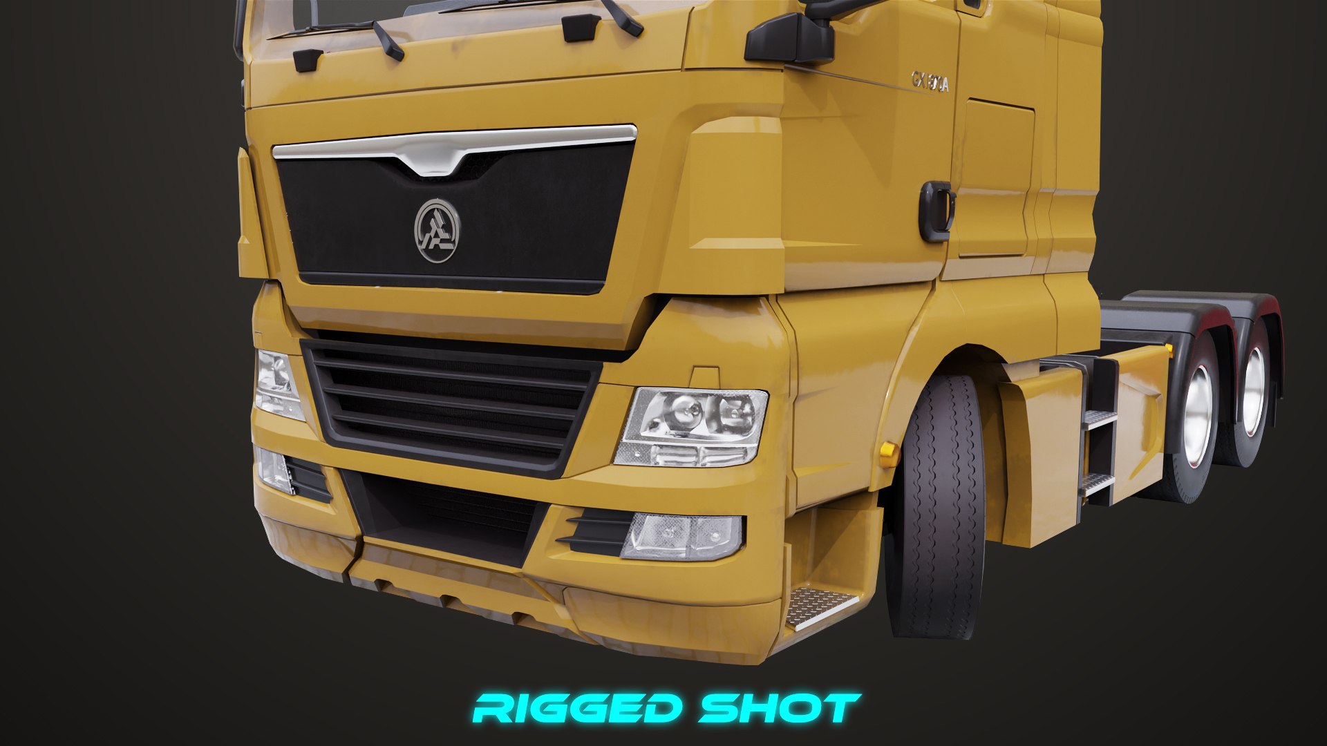 Heavy Truck Chassis 04 Generic All PBR Unity UE Textures 3D Model ...