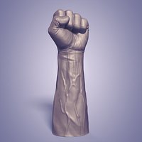 3D Print Ready Hand - Fist Figurine - Statue - Sculpture