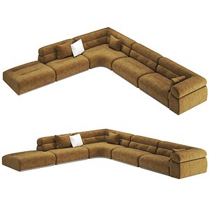 Coupe modular corner sofa vers2 by Minotti 3D model
