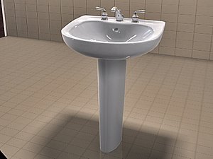 TOTO Supreme Sink and Moen Monticello Faucet Set