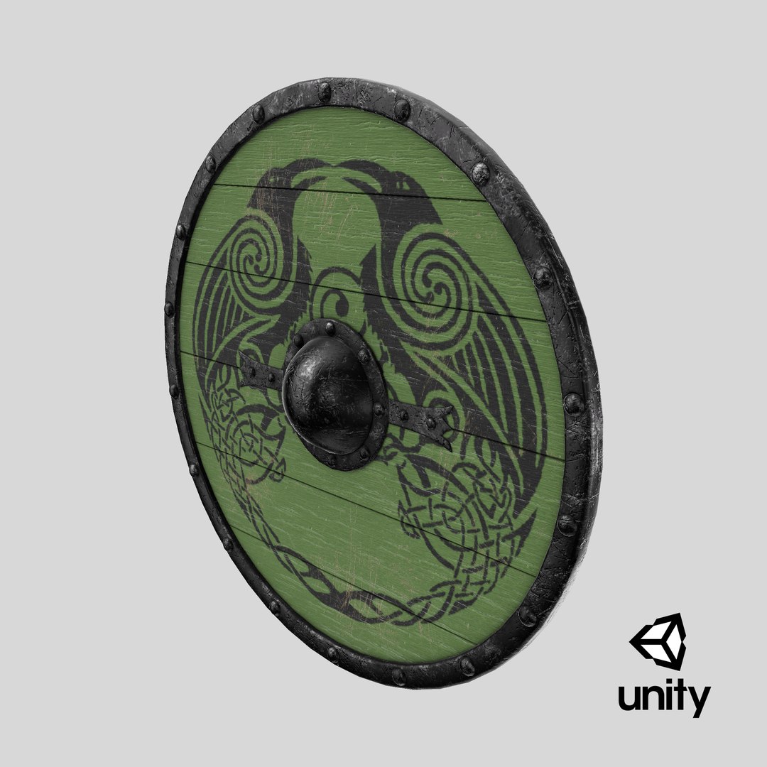 3D model Viking Shield V2 Design 2 https://p.turbosquid.com/ts-thumb/0M/COHTxt/Px/stemcell_unity_render/png/1727794994/1920x1080/fit_q87/78899ec72f47993718250b1b527154064a890b76/stemcell_unity_render.jpg