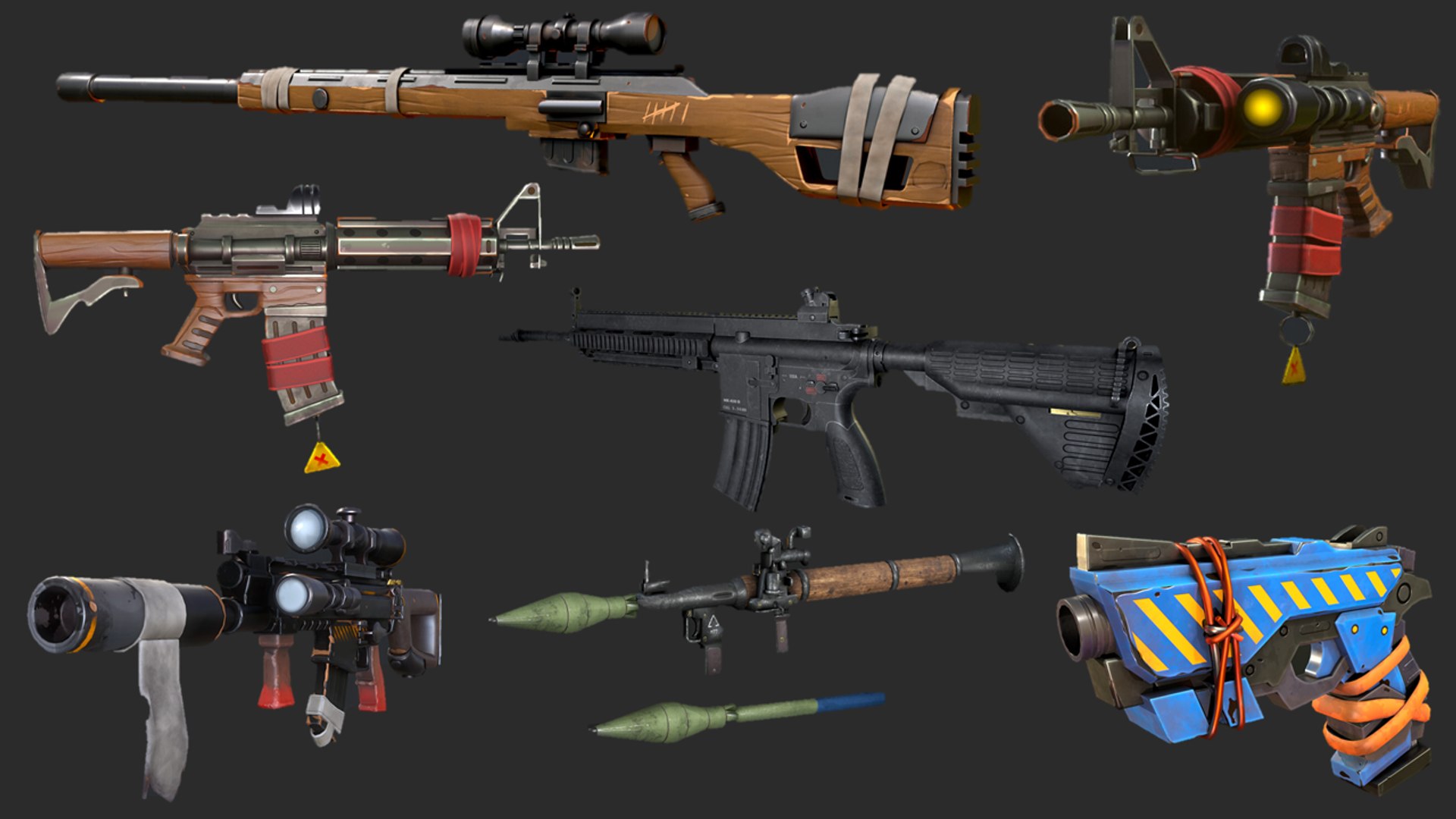 3D Super Weapons PBR Pack | Stylized Game-Ready Guns for Unity &amp; Unreal https://p.turbosquid.com/ts-thumb/0M/GuR8aZ/io/1/png/1781336590/1920x1080/fit_q87/6663e6da006427d68112422538de0ec9726f6659/1.jpg