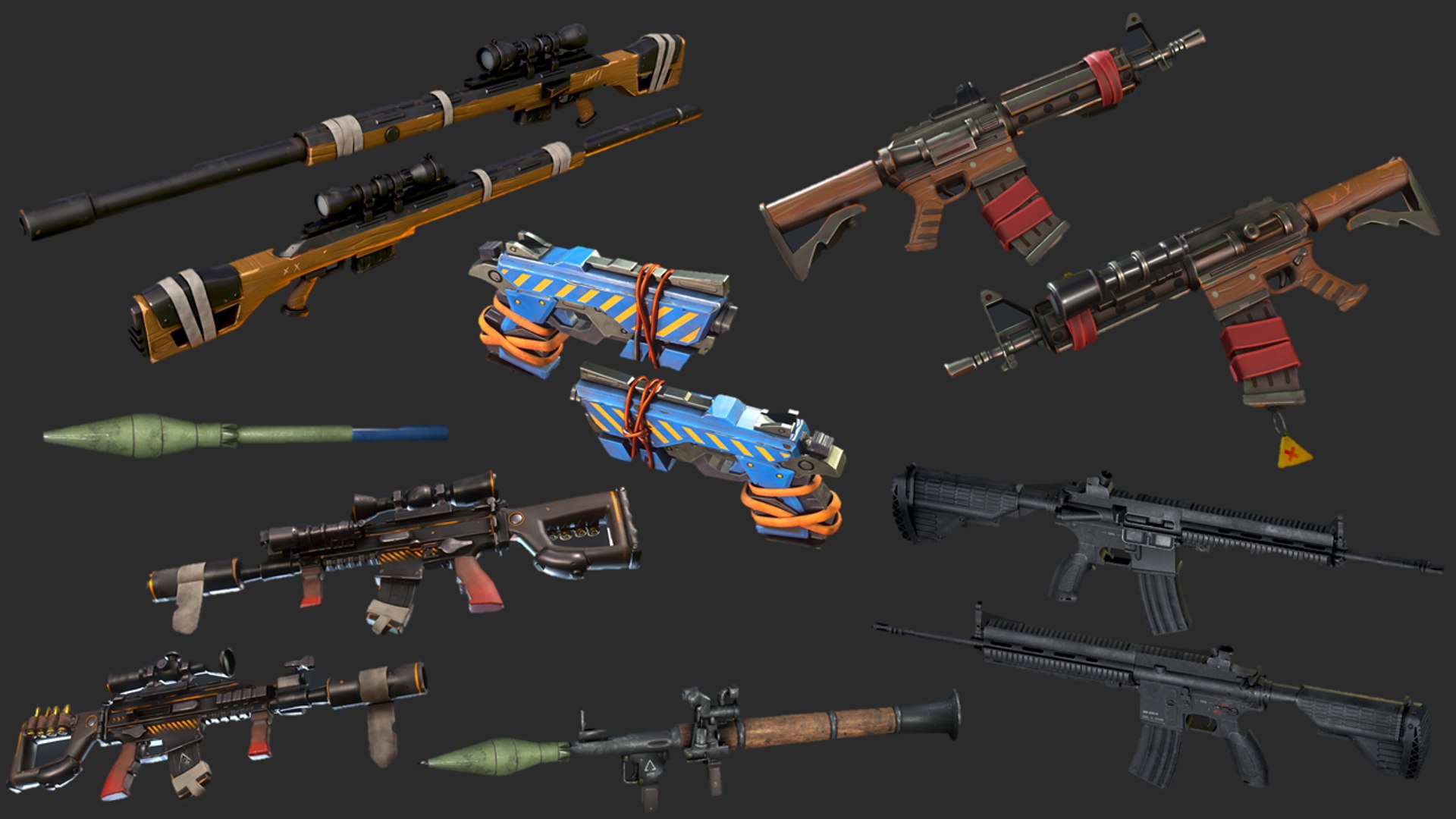 3D Super Weapons PBR Pack | Stylized Game-Ready Guns for Unity &amp; Unreal https://p.turbosquid.com/ts-thumb/0M/GuR8aZ/m3/4/png/1781336588/1920x1080/fit_q87/1fb00e23ba4b4c59a1e9d1d7d4e94f96e5a14945/4.jpg