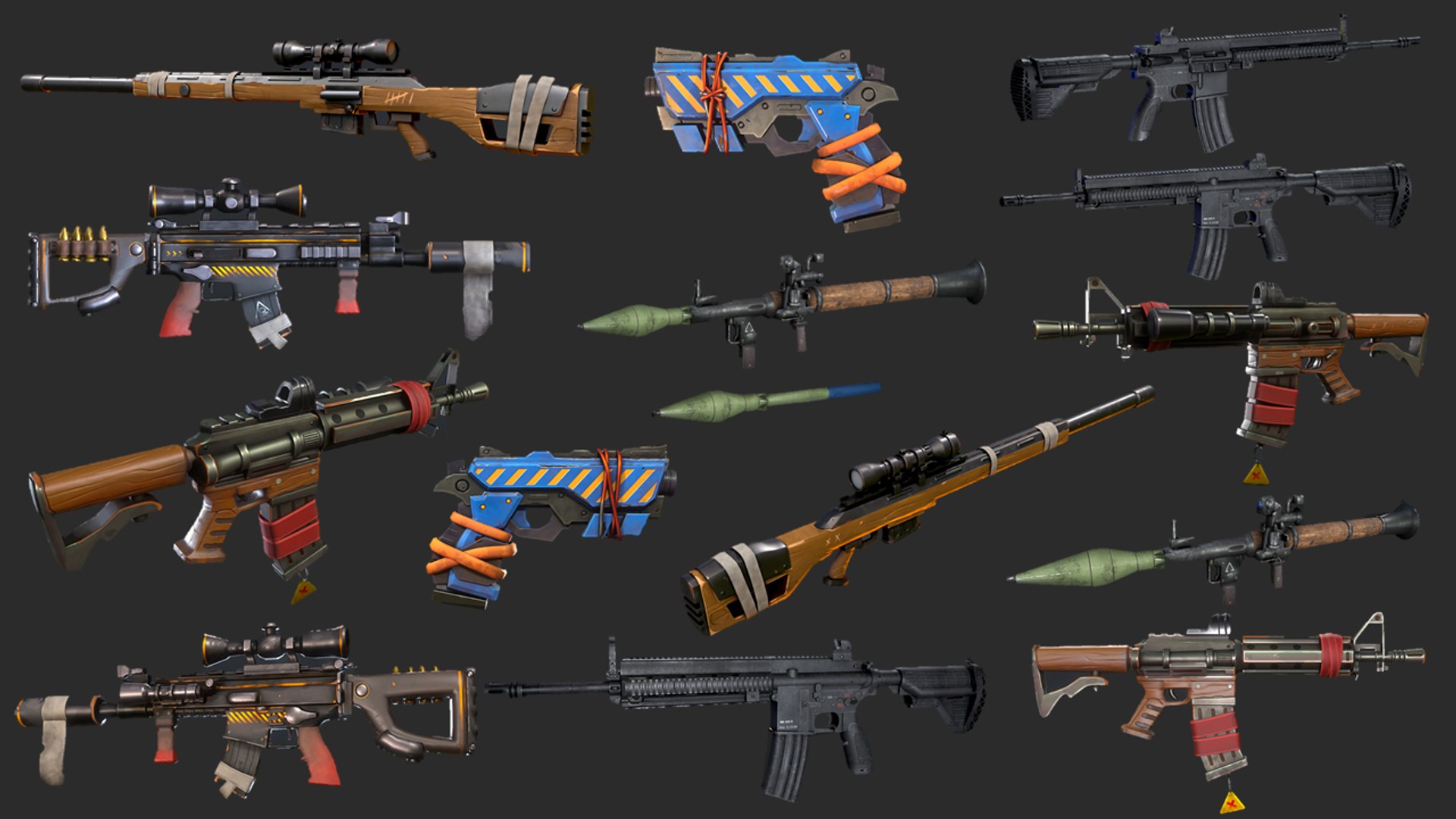 3D Super Weapons PBR Pack | Stylized Game-Ready Guns for Unity &amp; Unreal https://p.turbosquid.com/ts-thumb/0M/GuR8aZ/wp/8/png/1781336592/1920x1080/fit_q87/a5320737e955105e203374761ae637cc3cbe240f/8.jpg