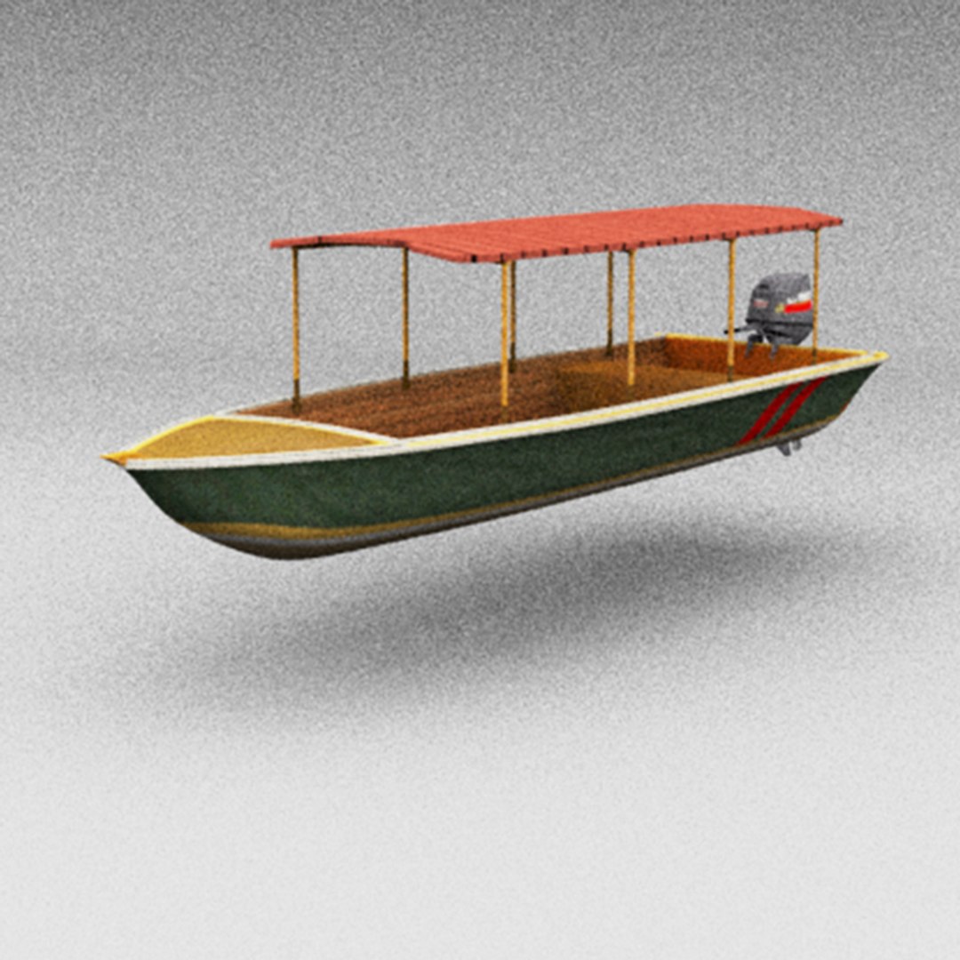 3D Motorboat Water Taxi Model - TurboSquid 1170971