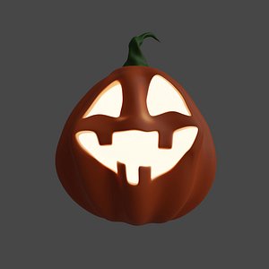 Cute and Funny Halloween Jack-o-Lantern Pumpkin