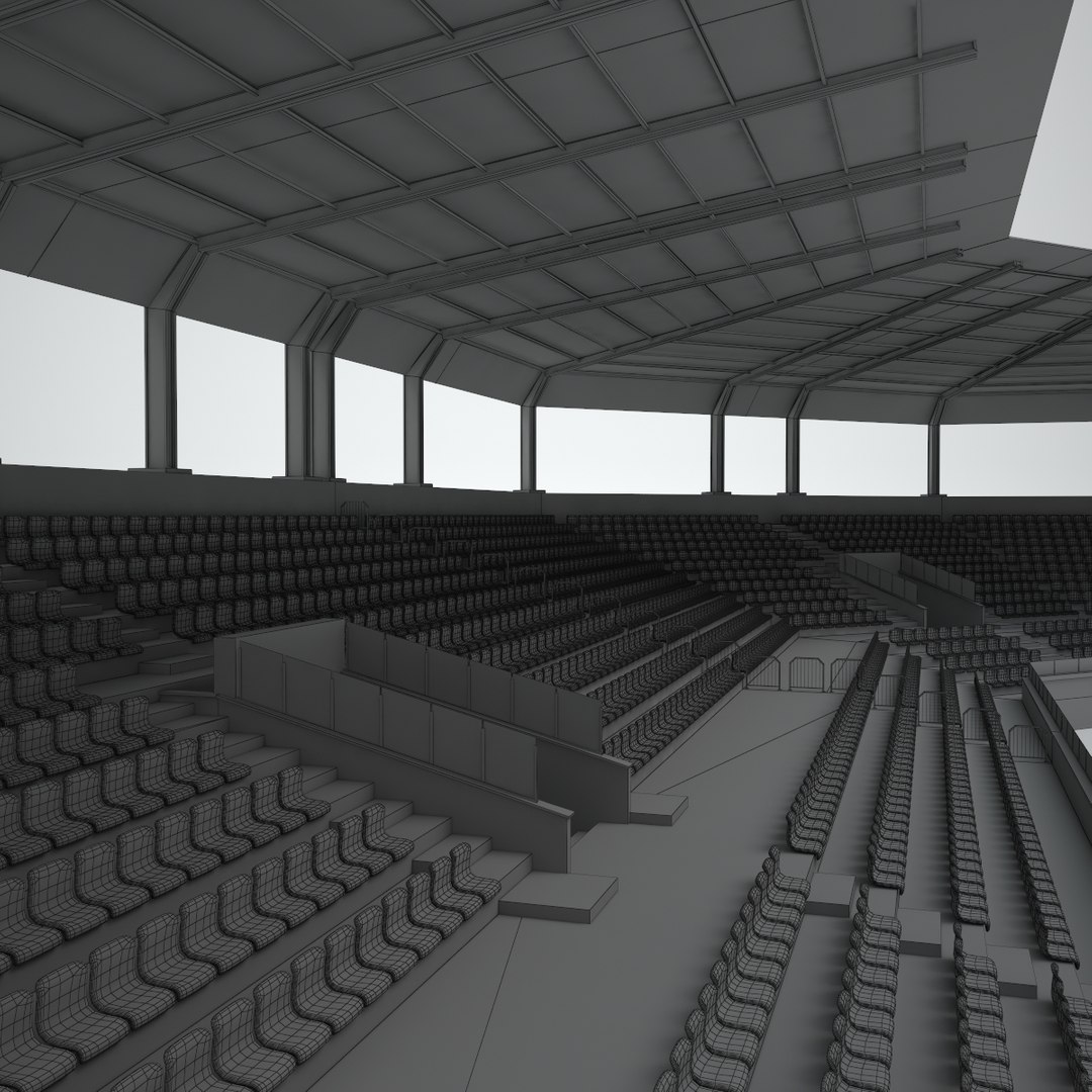 3D Stadium Tribune Model - TurboSquid 1207237
