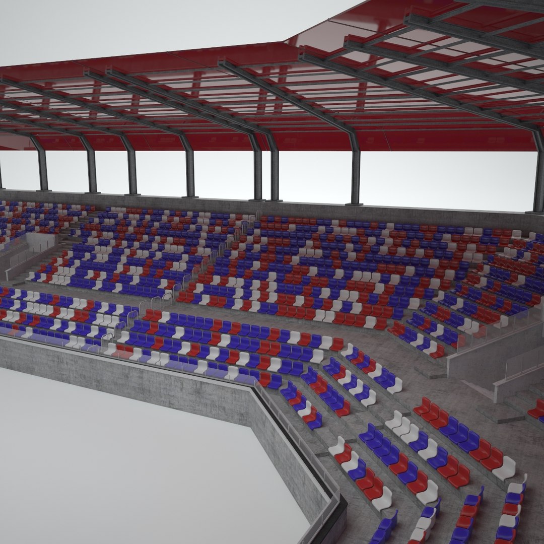 3D Stadium Tribune Model - TurboSquid 1207237