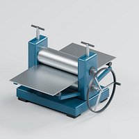 Tabletop Etching Printing Press with Rollers and Handwheel