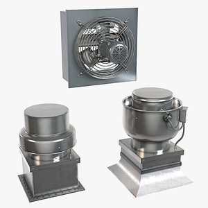 hvac fans 3D model