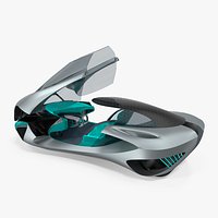 Futuristic Hover Car Taihoo Rigged