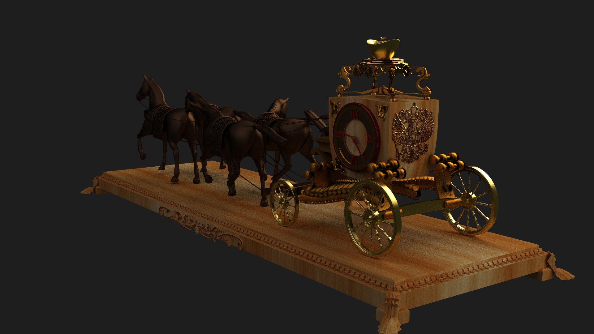 3D model Chinese Ancient Carriage https://p.turbosquid.com/ts-thumb/0M/Rd9CFv/TZ/golden_carriage_yuanbao_clocka3/jpg/1766591663/1920x1080/fit_q87/16b37eef88b4b8d52815d03e5b1b8e8727ce7b7c/golden_carriage_yuanbao_clocka3.jpg