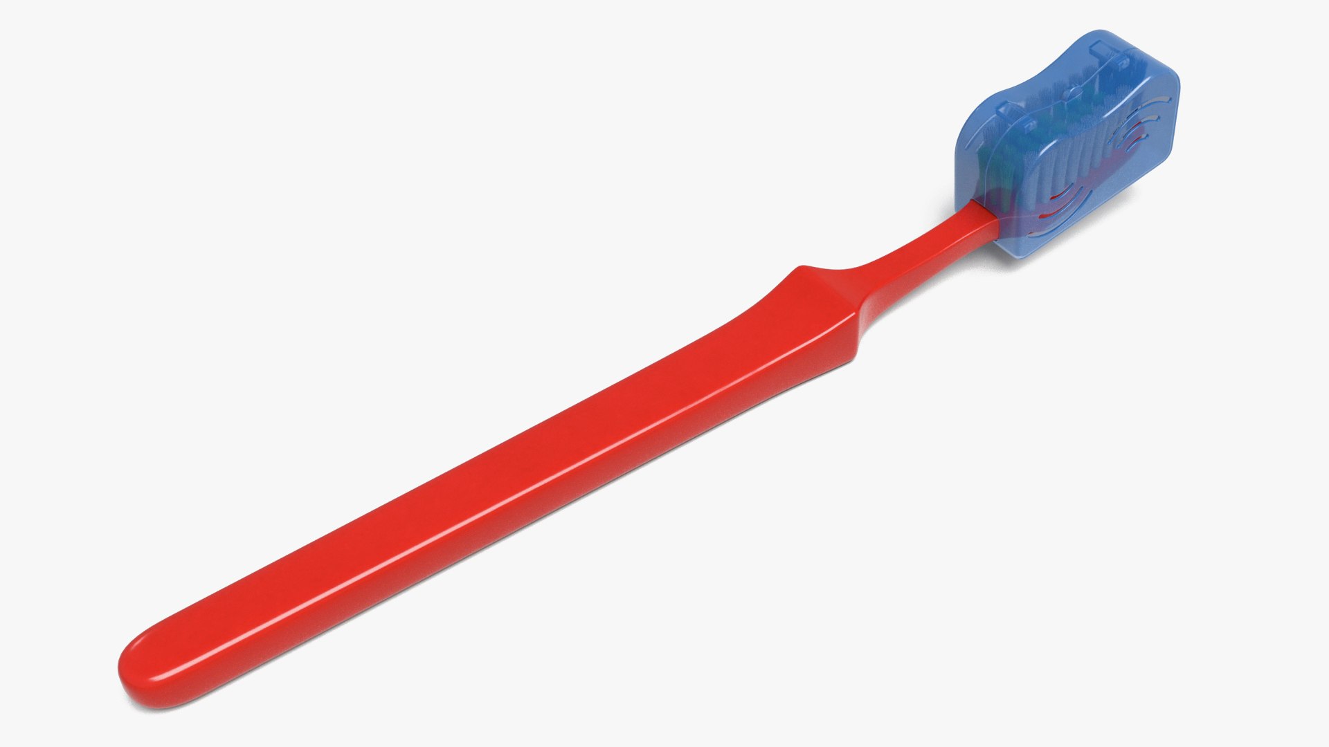 Manual Toothbrush with Case Closed 3D model preview
