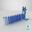 Concrete Core Drill Machine with Core Bit Set Blue