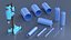 Concrete Core Drill Machine with Core Bit Set Blue
