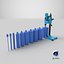 Concrete Core Drill Machine with Core Bit Set Blue