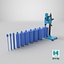 Concrete Core Drill Machine with Core Bit Set Blue