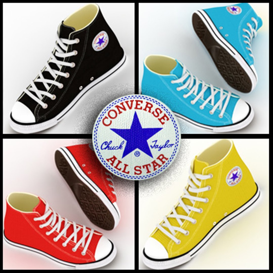 3dsmax Converse Shoes