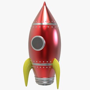 Cartoon Rocket 3D model