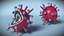 Influenza Virus Cross-Section Teaching Model Red