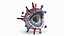 Influenza Virus Cross-Section Teaching Model Red