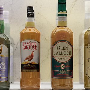 20 Liquor Bottles - Whisky