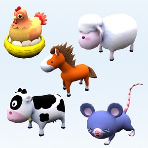 Cartoon Stylized Animals Collection 04